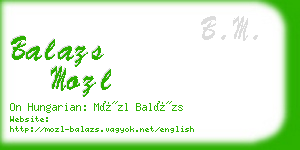 balazs mozl business card